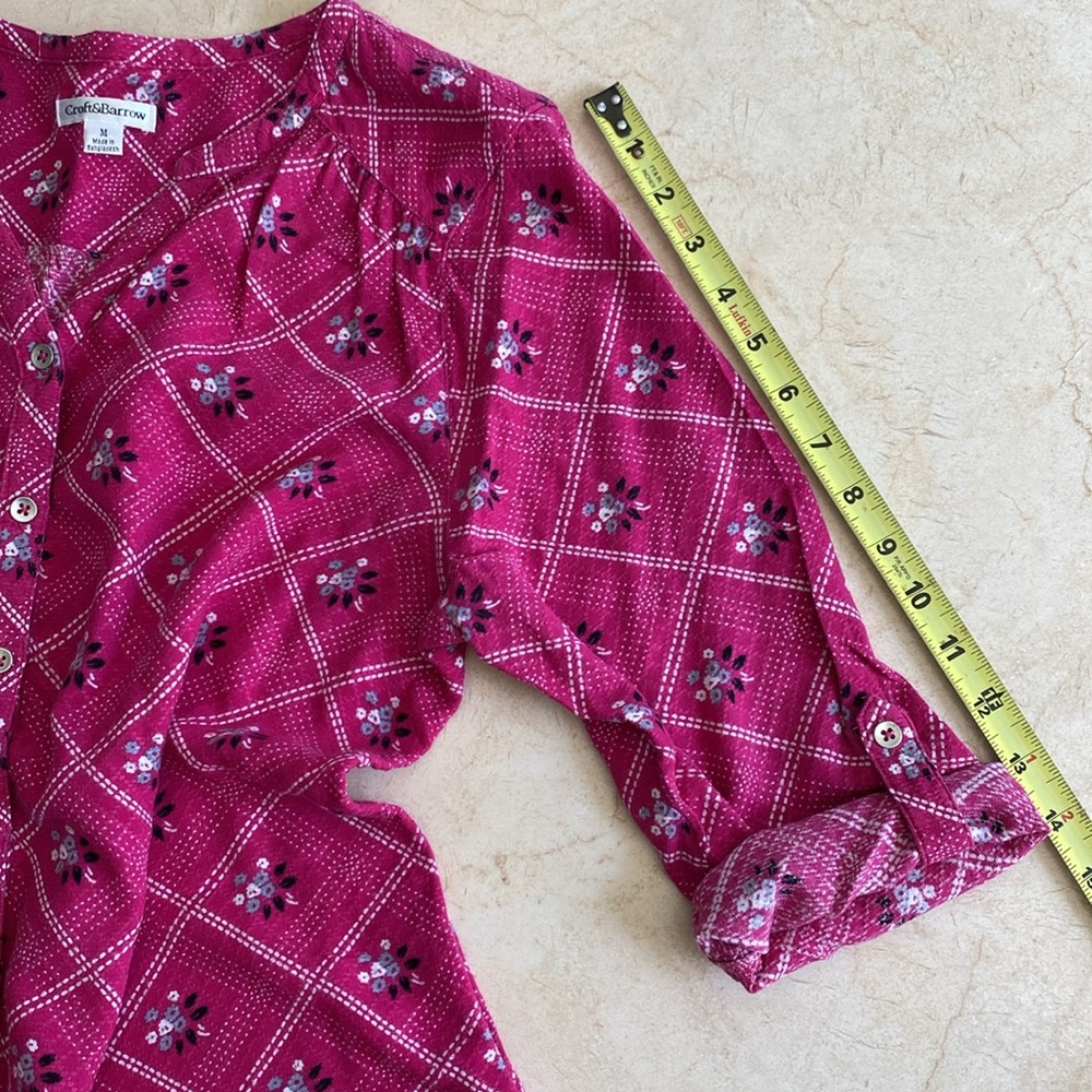 Craft & Borrow Pink Button Top - Picture 11 of 11